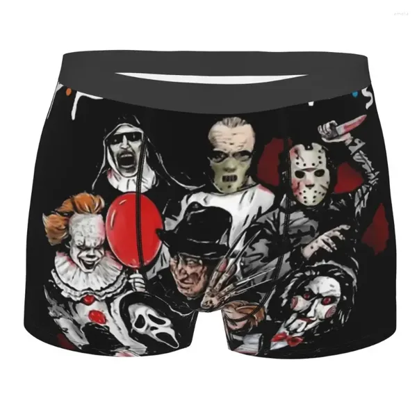 Underpants Gremlins Hello Halloween Blusbale Panties Man Rouphe Print Shorts Boxer Briefs