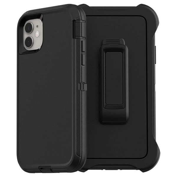 Verteidiger Hülle für iPhone 14 Pro 3 in 1 Hybrid Hard Case mit Gürtelclip OPP -Tasche