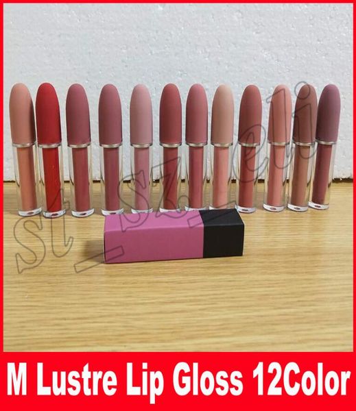 Neue M -Makeuplips 45G Glanz Lipgloss 12 verschiedene Farben Kosmetische matte flüssige Lippenstift 9743844