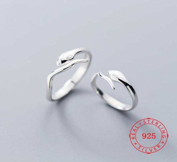 Gioielli anelli animali di tendenza regolabile 925 argento sterling all'ingrosso donne fatte a mano per le gioielli da sposa amiche serpenti anelli33321845