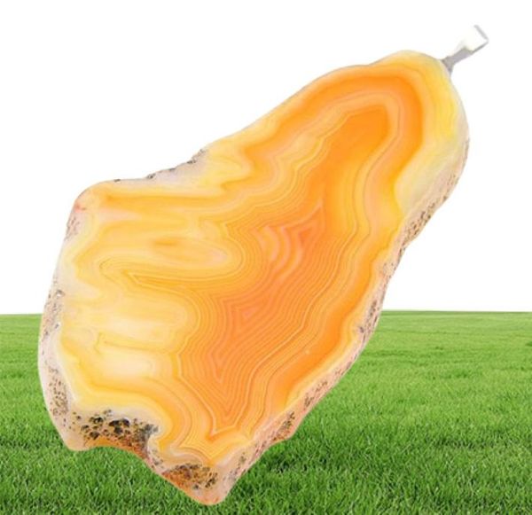 10 pezzi 1 lotto Luckyshine Eccellente fuoco Fuoco Naturale Natural Agate Slape Geode Geode 925 Sterling Silver Wedding Pendants per collane FR7313591