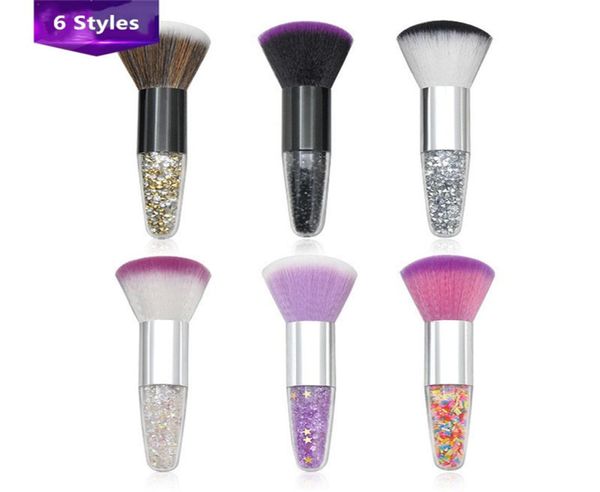 Nuova particelle di diamante a cristallo a cono singolo manico trasparente Blush Blush Brush Blush Fondazione Polvera di base in polvere Too2752410