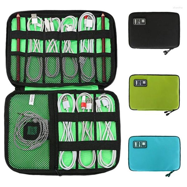 Bolsas de armazenamento BACO Organizador de cabos USBData para fone de ouvido Pen Pen Power Bank Kit de viagem Case bolsa Acessórios eletrônicos embalagem