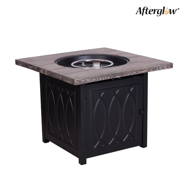 Afterglow Outdoor Propano a gás Firepit interno Tanque de gasolina KD Rodada 50000 BTU Tabela de incêndio