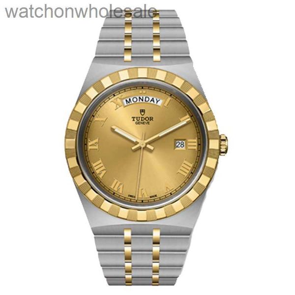 Luxury Tudory Brand Designer Wristwatch Royal Series Royal Mens Meccanical Mens Watch da 41mm in acciaio Orologio a mano M28603-0004 con logo reale 1: 1