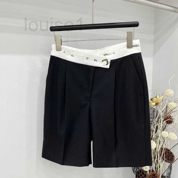 Shorts Shorts Designer Brand Three Standards Qi 2024 Summer Nuovo Contrasto alla moda Ribbon Heart Machine Waist Casual Fashion Z45 LD00