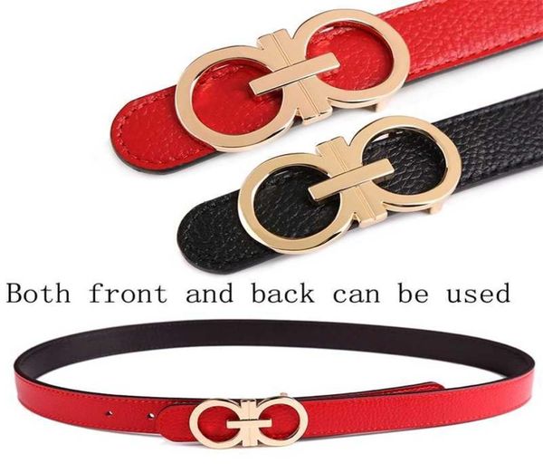 Designer White Belts Women cinghia di alta qualità in pelle genuina marca famosa marca Ladies039 Belt for jeans Grirt Girls Rosso Pin Buckle6900204