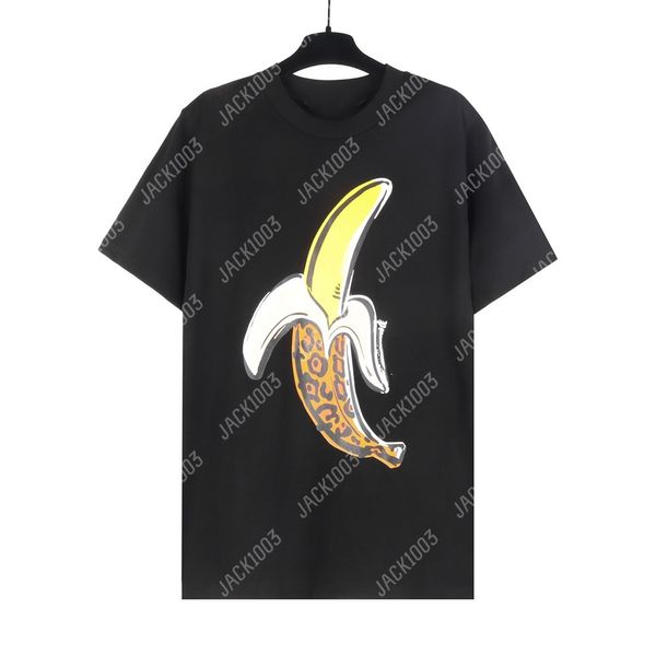 PALM 24SS Summer Letter Printing Leopard Banana Logo maglietta fidanzato Regalo hip hop oversize hip hop unisex ad amanti a maniche corta stile magliette 2211 yeh