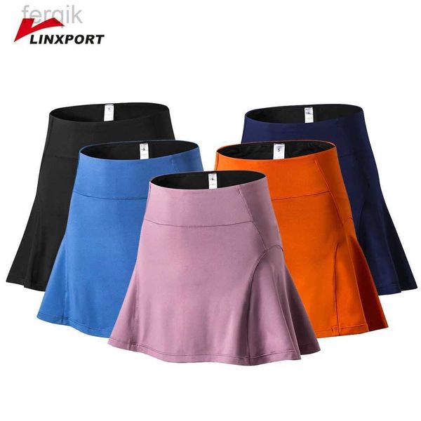 Röcke Skorts Womens Kurzrock mit Taschen hoher Taillenkleid -Rock -Shorts Unterhose für Badminton Tennis Sportuniform Mädchen tragen D240508