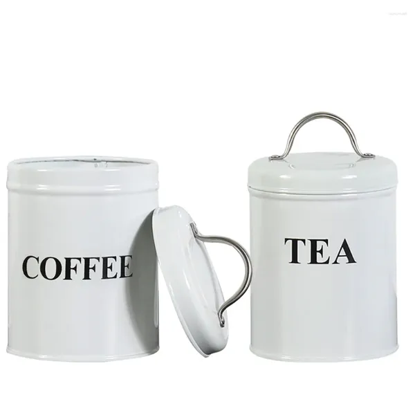 Depolama Şişeleri 3 PCS Handheld Tea Canister Taşınabilir Konteyner Kahve Kabah Konteynerleri Bar Şeker Kutu Çantaları