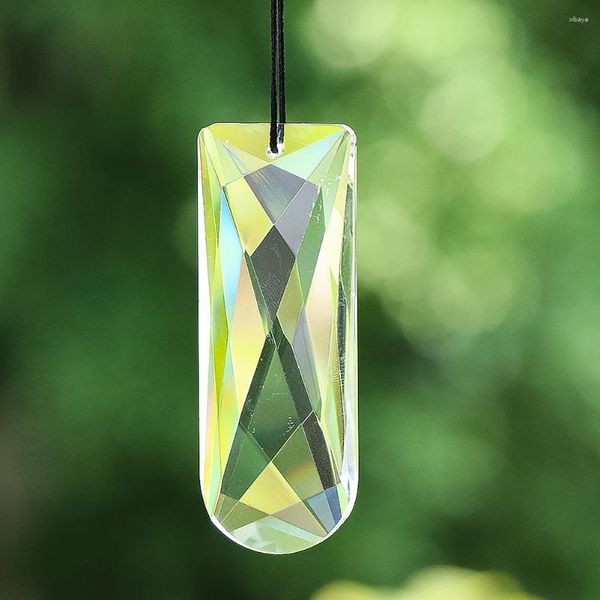 Figurine decorative 75 mm Clear Drop Crystal Crystal Crafts Suncatcher Prism Faceted Chandelier a pendente fai da te Decorazione per matrimoni