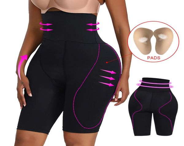 Frauen Butt Lifter Shaperwear Taille Control gepolstertes Höschen Big Hip Pads Höschen gefälschter Gesäß Oberschenkel schlanker Ass4601708