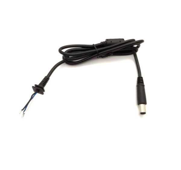 2pcs Laptop Cabo de alimentação DC 74x50mm 7450mm preto com pino dentro para Dell 195V 334A carregador de laptop DC CORD CABE