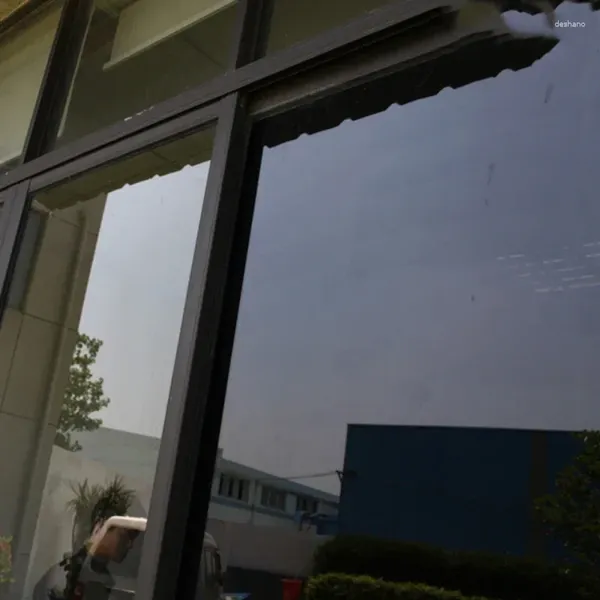 Fensteraufkleber dunkelschwarzer selbstkleber Glasaufkleber Einweg Datenschutzfilm UV Sonne blockieren Wärmekontrolle reflektierend für Wohnzimmer