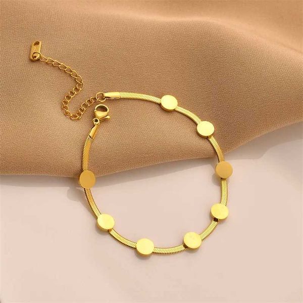 Bracelets de charme 316L Aço inoxidável Novo jóias finas Minimalismo de jóias soldadas Charm de charme de charme de colares de panquets para mulheres