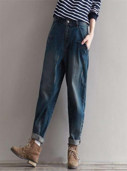 Primavera e outono 2020 Jeans New Jeans rabanete pequenos pés grandes gordura mm calças de idade solteira de harém casual woman8618472