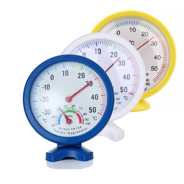 Mini Termômetro Higrômetro em forma de sino escala digital LCD para promoção de paredes de escritório em casa Montar ferramentas de medida de temperatura interna