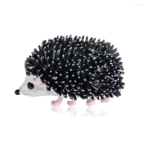 Broches pingando óleo Mulheres Crachadas de desenho animado Pinos de lapela Acessórios de hedgehog