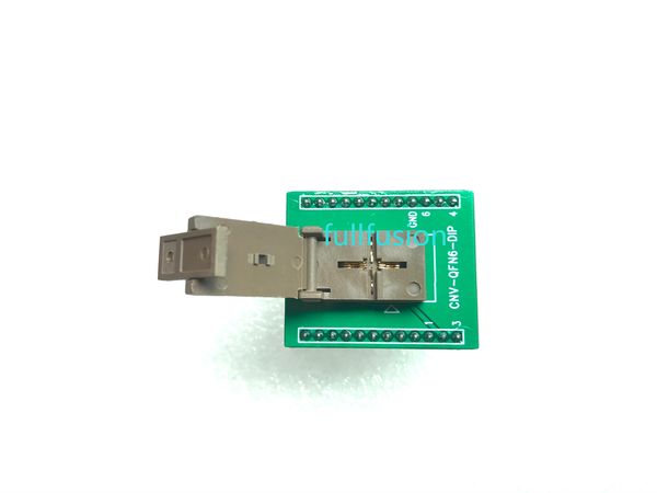 DFN6 IC -Test und Verbrennung in Sockel 0,5 mm Pitch -Paket -Größe 2x3mm mit Bodenstift QFN6, um Dip -Programmierer zu tauchen