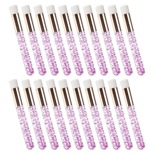 Cílios de cílios 20pcs Bruscos de shampoo de cílios para extensões de cílios Glitter Skitw Blackhead Blackhead Brushing Brush Limpador de cílios faciais Brush