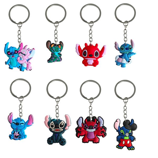 Keychains Citavalheiros interestellar Baby Stitch 41 Keychain Favors Bacha de carro Keyring para mochila saco de escola adequada