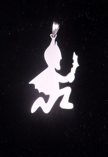 Schmuck ICP Batman Hatchetman Juggalo Edelstahl Charm Twiztid Rare Juggalo Halskette mit 3 mm 30 Zoll Ball Chian6146821