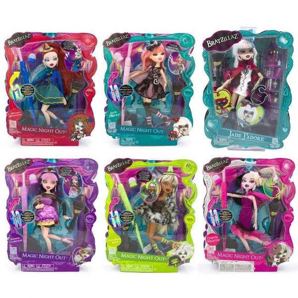 Figuras de brinquedo de ação Bates Magic sobrenatural Bratzillaz Glass Ocular pente de pente de pente maquiagem colecionar Baez Doll Birthday Presente para crianças Modelo Toy T240506