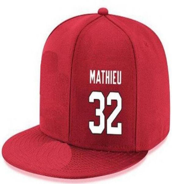 HATS SNAPBACK Custom qualquer Nome do jogador Número 32 Mathieu 93 Campbell personalizado Todas