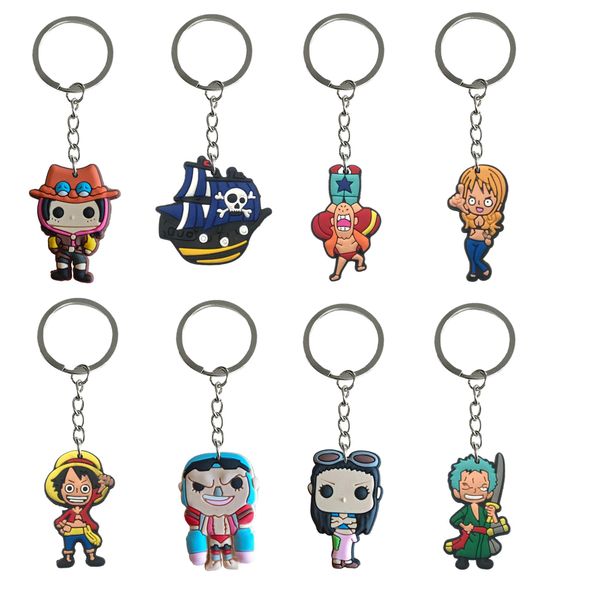 Anéis -chave Pirata King Keychain Keyring para mochilas Backpack Carms Charms Cool Keychains adequados para a escola colorf com pulso otwl5