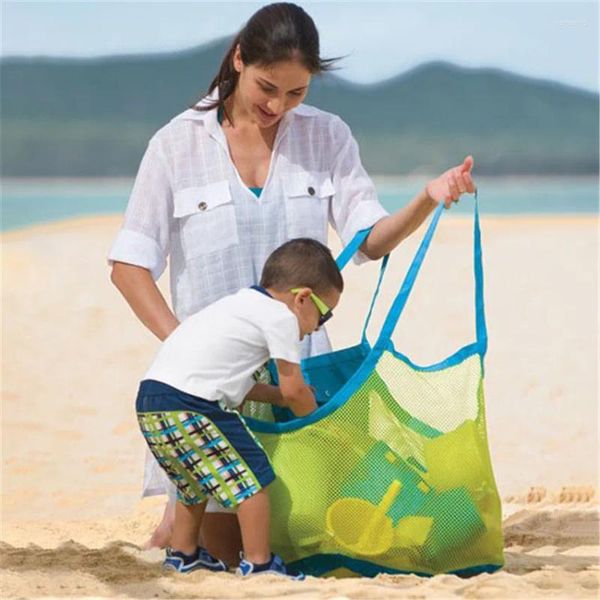 Stume da stoccaggio portatili sospeso per bambini esterni giocattoli spiaggia di sabbia per scavare strumenti per asciugamani per la casa