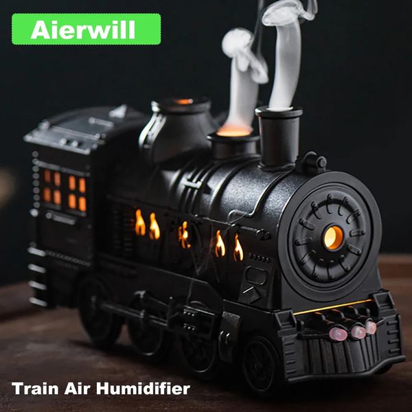 Aierwill Train Air Увлажнитель Ультразвуковой ароматерапия диффузоры Mist Maker Аромат эфирное масло Аромат дифрод диффузор дистанционный контроль 240508