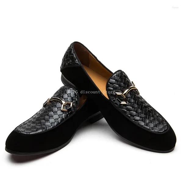 Sapatos casuais masculinos de couro de couro genuíno vestido preto vestido de vestidos de direção