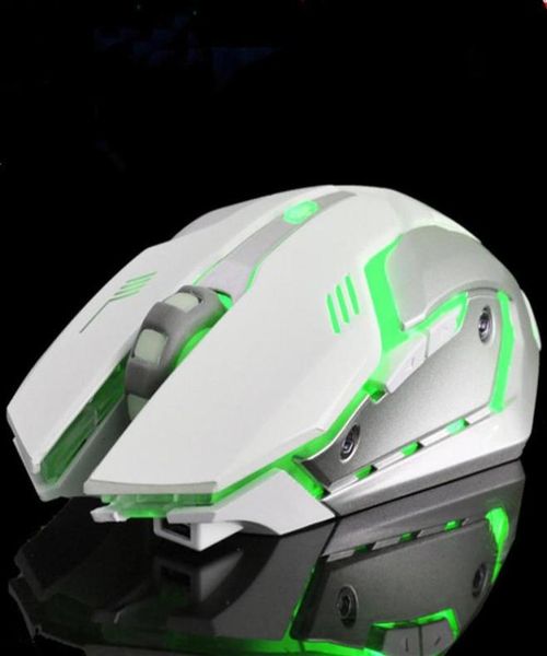 Verkauf von Wolf X7 Wireless Gaming Maus 7 Farben LED Backlight 2 4GHz Optische Gaming -Mäuse für Windows XP Vista 7 8 10 OSX254R7451209