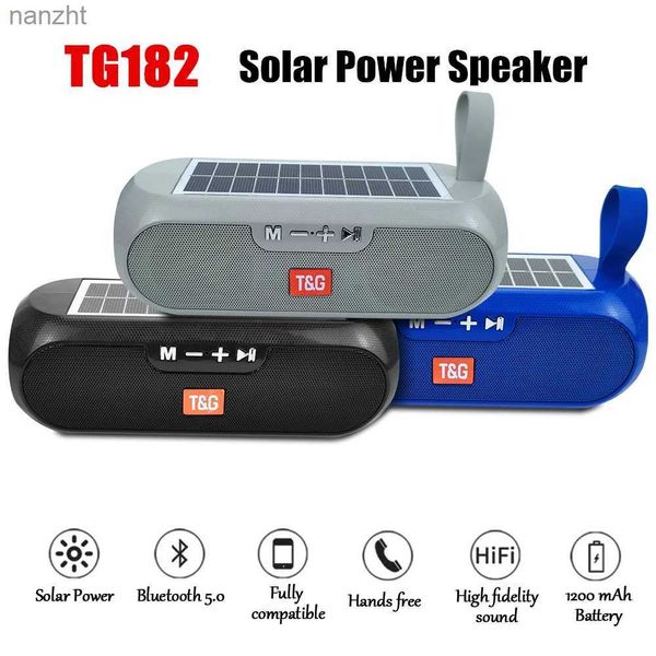 Tragbare Lautsprecher Handy -Lautsprecher Solar Power TG182 Bluetooth -Lautsprecher Portable TWS WX