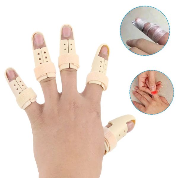 Strumento 1/5pcs Braccia di splint di dito regolabile Supporto di dito Frattura Fissaggio Artrite Sollievo a sollievo Protettore Mano Finger Braccia