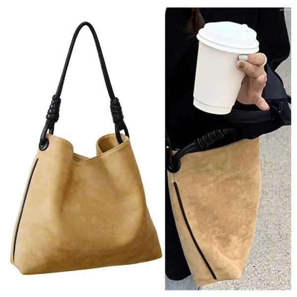 Borse a tracolla da donna Borsa casual borsette di grande capacità sacche di satchel morbido versatile manico più retrò lavoro di viaggio