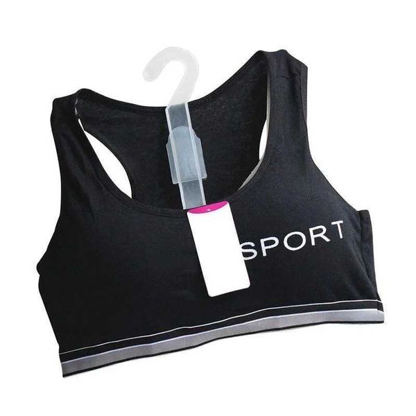 Aktive Unterwäsche Girls Sport Bra Solid Cotton Dlopmental Tanp Top Style Dent Unvermesserte abnehmbare Schwamm -Dent -Unterwäsche D240508