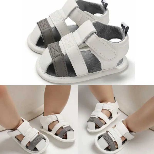 Tênis tênis sapatos de verão recém-nascido infantil menino menino garotos de berço de berço de berço macio sólido crochê causal anti deslize primeiro caminhantes 0-18 m h240508