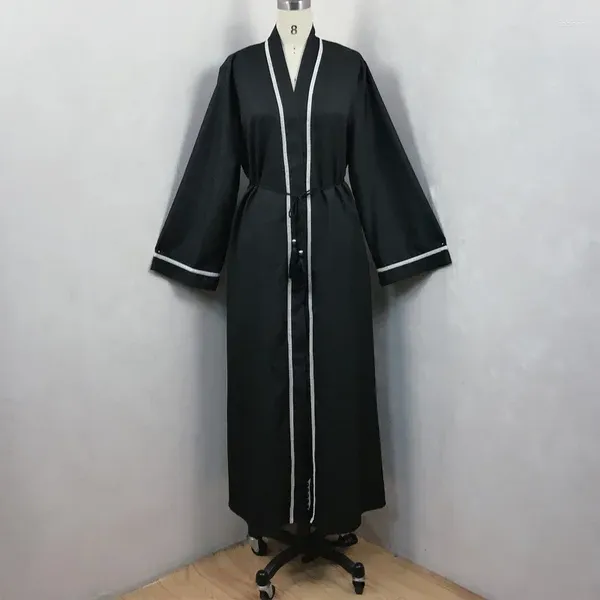 Abbigliamento etnico cappotto abito musulmano donne lunghe donne abaya eleganti tacchino islamico caftano cardigan abayas ragazza dubai naviga