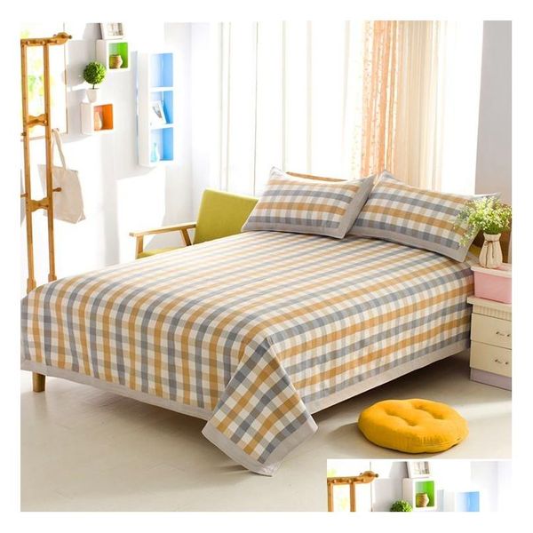 Folhas definem 8mia algodão equipado com faixas elásticas para um único parto de cama queen single rei gota entrega têxteis de jardim de casas de cama dhcwr