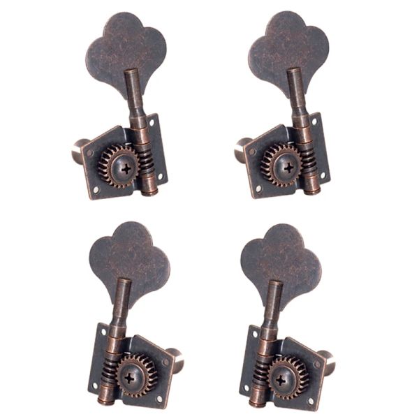 Accessoires Gitarre Vintage Open Bass Gitarren -Tuning Key Pegs Machine Heads Tuner 2L2R für 4 Saiten Bass