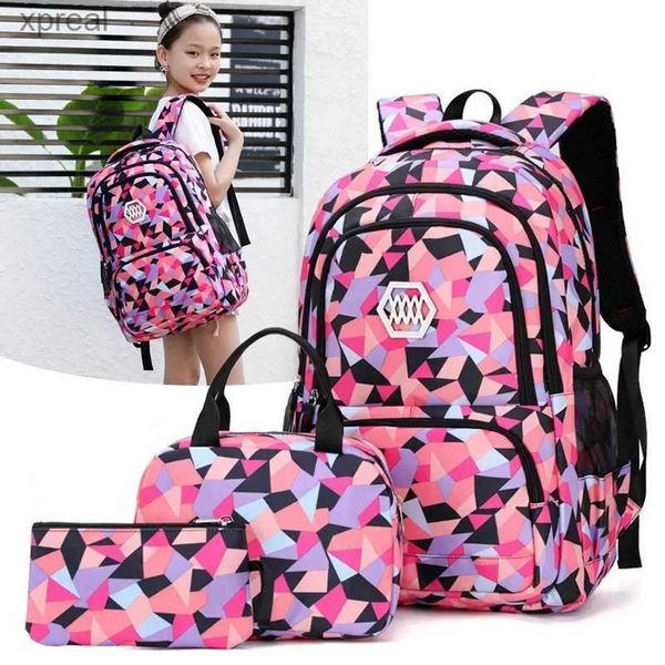 Rucksäcke Teenage Girls School Tasche große Kapazität Jungen gedrucktes Schul Rucksack Set Rucksack Rucksack Kinder Kinder -Buchtasche WX