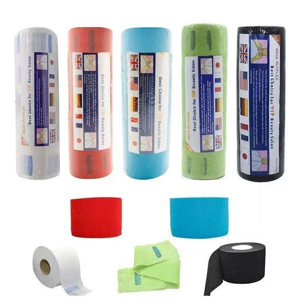 Neckpapier Salon Friseur Friseur Friseur Roll Schneiden Dressing Friseur Werkzeuge Kragen Hälse abdecken Friseurhop -Accessoires