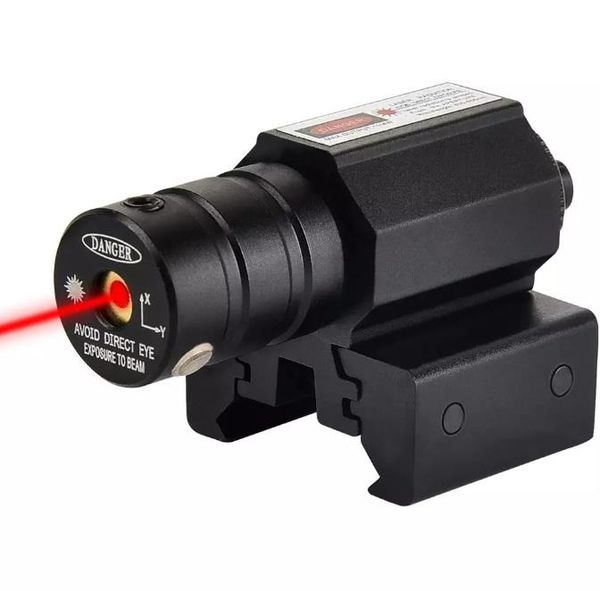 Visão a laser de ponto vermelho para pistola ajustável 11mm20mm Rail picatinny para caçar 50-100 metros de 635-655nm