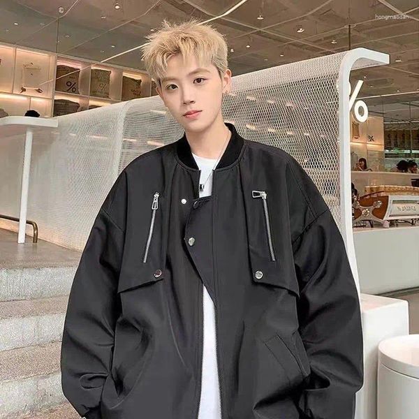 Jackets masculinos Men zipper Windbreaker Coat Stand Autumn Stand Collar Pullover ao ar livre Sweothirts Zippers Sweater Whinter Warm Streetwear A28