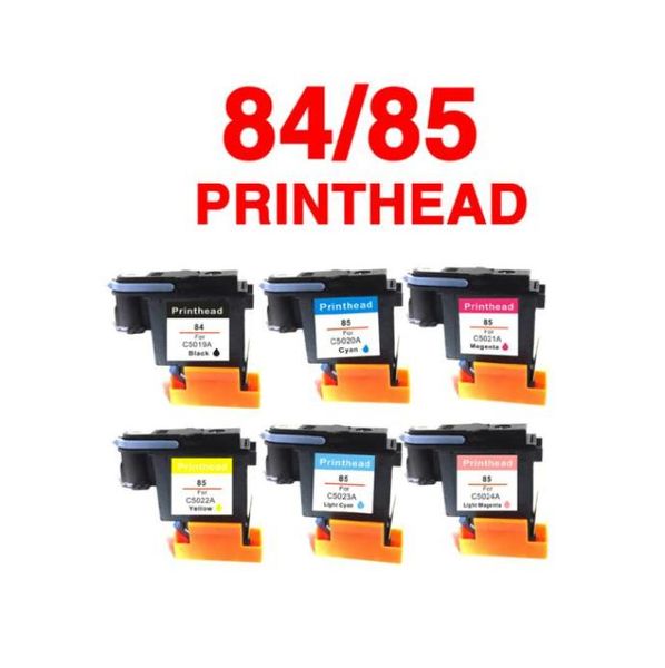 6x Ersetzen Sie für HP84 HP85 kompatibler Druckerkopf für DesignJet 30 90 130 Druckerkopf für HP 84 HP 85 PrinThead6541745