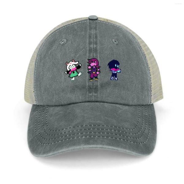 Berets Deltarune Kapitel 2 - Trio ist zurück!Cowboyhut Angel Cap Sonne für Kinder Trucker Hüte Männer Frauen