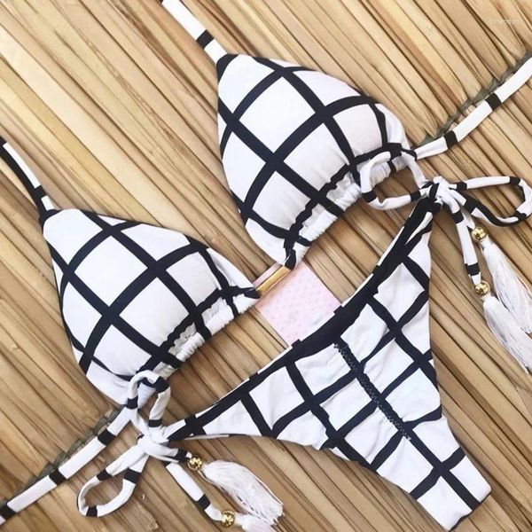 Frauen Badebekleidung Mikro Brasilianer Bikini Thong sexy Halfter Badeanzug 2 Stück Frauen Badeanzug Mini String Push Up