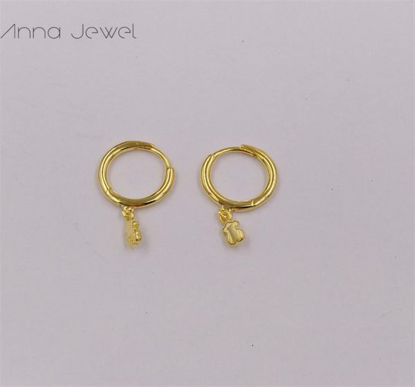 Jóias de urso 925 prata esterlina para nós vermeil dourado brincos para mulheres encantos do conjunto de festas de aniversário para festa de aniversário brinco l5233708