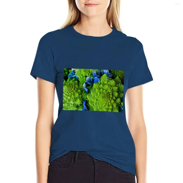 Frauen polos romanesco t-Shirt Tierdruck Hemd für Mädchen Kurzarm Tee Witzige T-Shirts Frauen